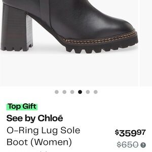 See by Chloe Black Boots